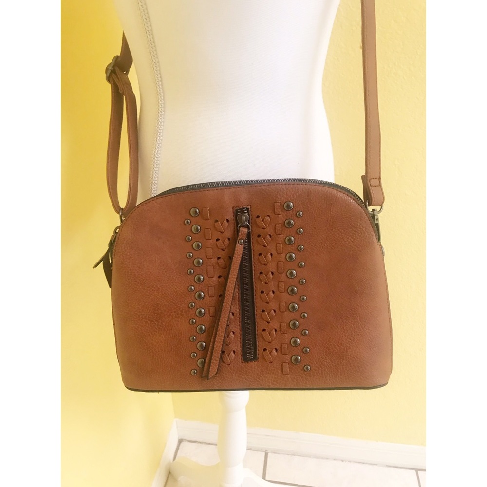 SAM AND HADLEY Boho Western Brown Crossbody Bag
